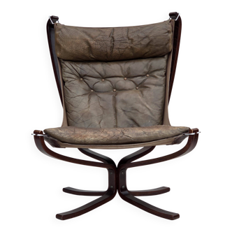 1970s, Norwegian design by Sigurd Ressel, armchair model "Falcon".
