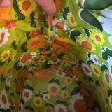 Panier en osier années 70