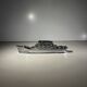 MTC Art Deco Table Lighter, Boat - Cruise Liner, Chrome Steel