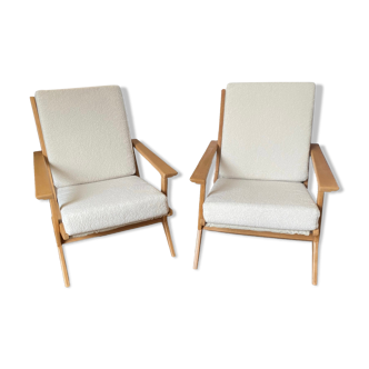 Paire fauteuils scandinave