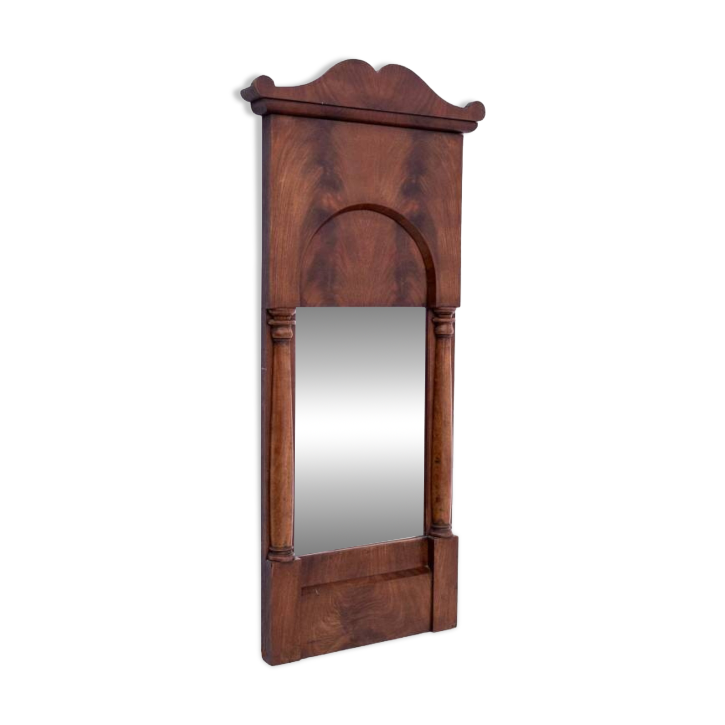 Mahogany mirror from the late 19th century, Northern Europe.