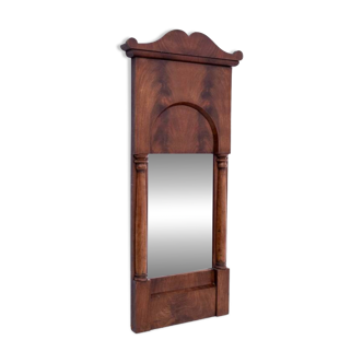 Mahogany mirror from the late 19th century, Northern Europe.