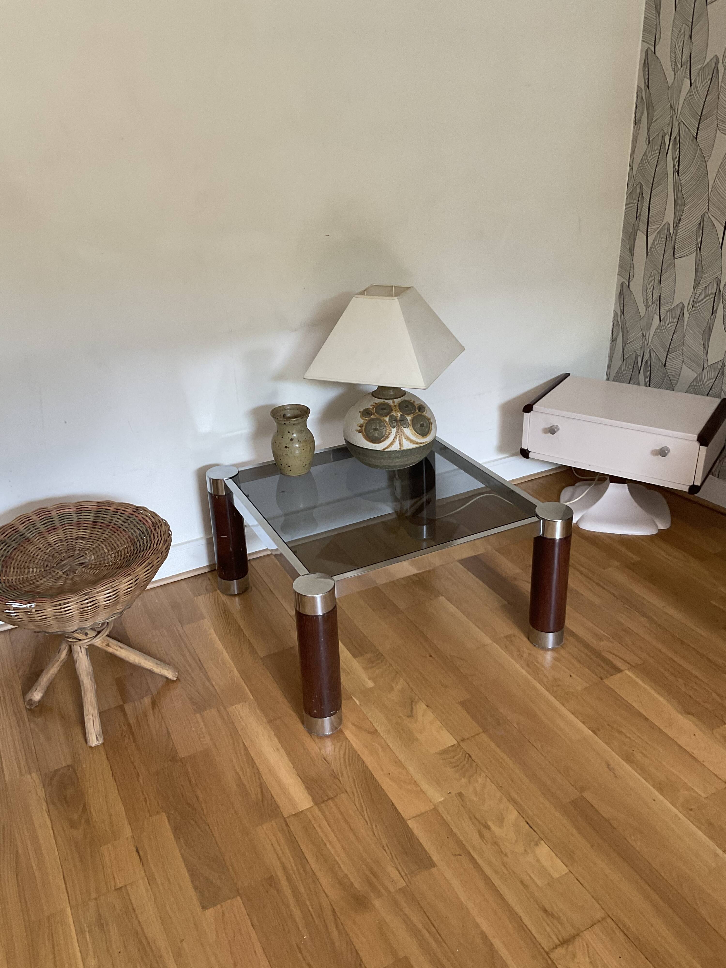 Table appoint pied tulipe