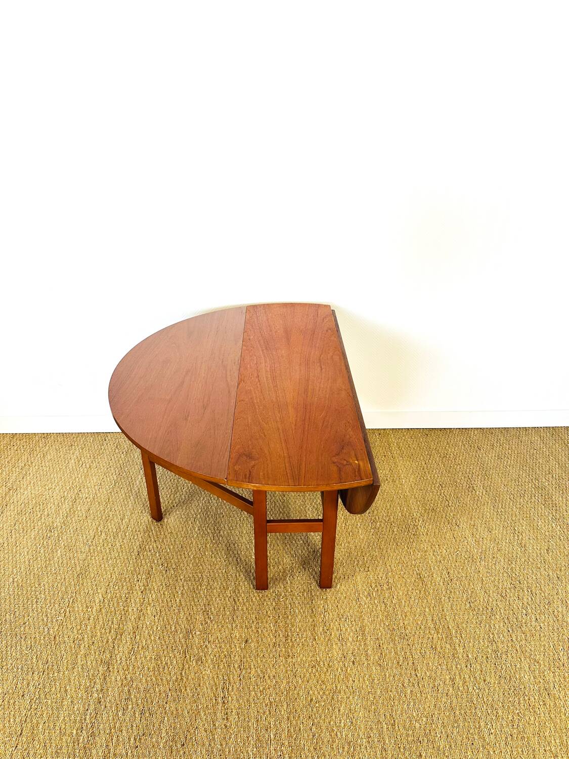 Scandinavian teak folding dining table