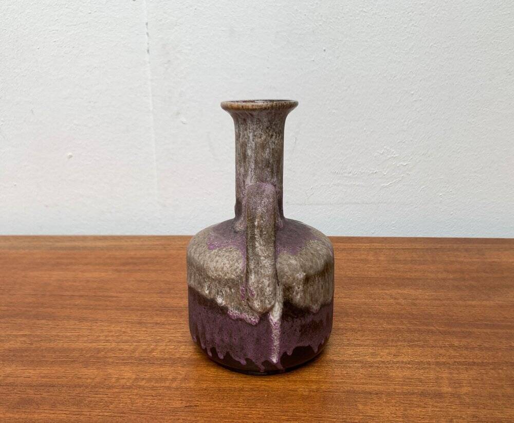 Brutalist Fat Lava Pottery Vase from Ruscha, West Germany, 1960s