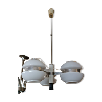 Lustre 4 lumières Gino Sarfatti pour Arteluce, vintage années 60