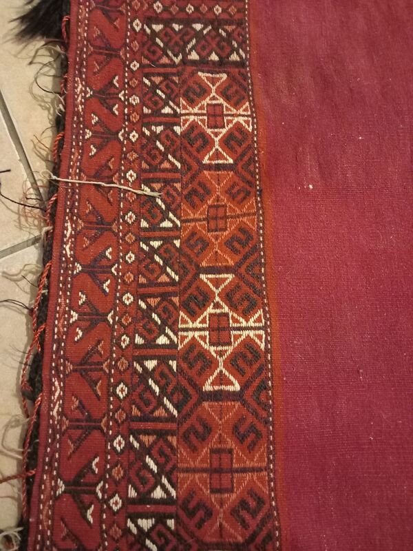 Tapis oriental sacoche selle de dromadaire turkmen 75 cm X 112 cm