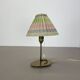 32cm Beautiful kalmar style brass + fabric table light, Austria, 1960s
