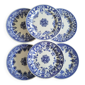 6 dessous de bouteille en porcelaine gien