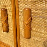 Vintage 80s Bamboo Sideboard