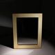 Lacquered Goatskin Parchment Wall Mirror by Aldo Tura | Italy 1970s