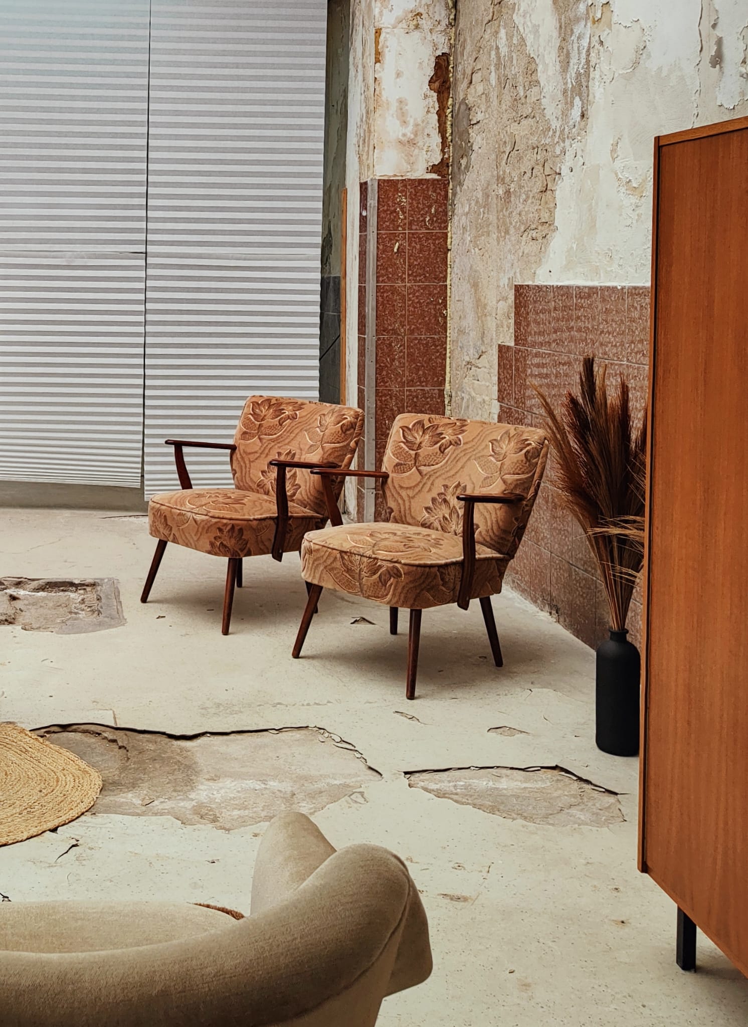 Set de 2 fauteuils de cocktail mid century
