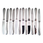 Coffret de 12 couteaux de table monocoques en acier Comargent