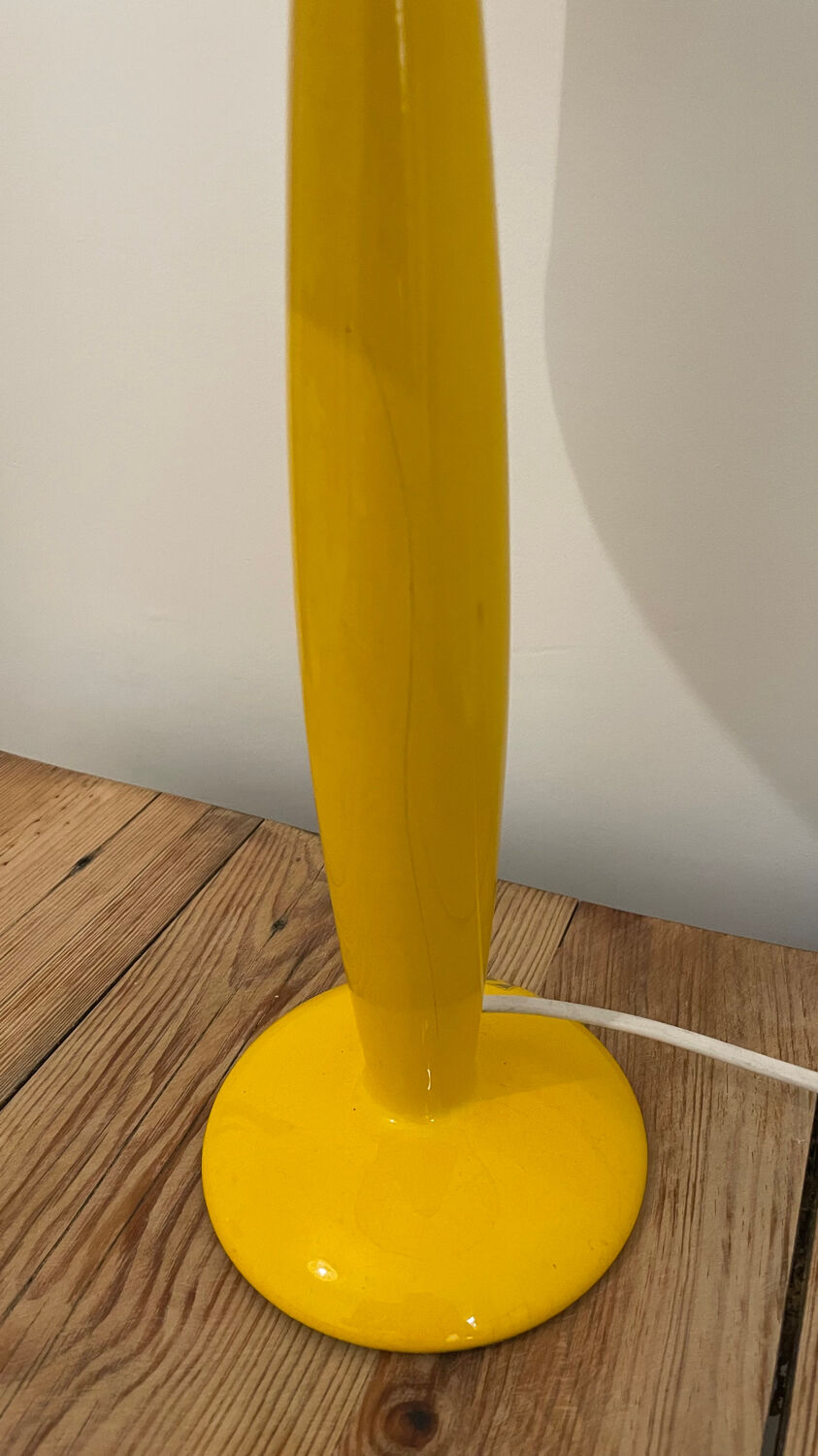 Kostka yellow ceramic lamp