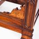 Bed made of solid walnut with marquetry details. France, 1930s.