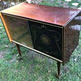 Vintage bar furniture formica with wheels 60's