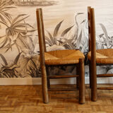 Pair of mulched chairs 50s