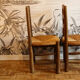 Pair of mulched chairs 50s