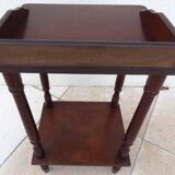 Bedside table or side table with 2 wooden shelves