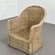 Fauteuil cabriolet en rotin et osier