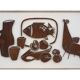 Decorative metal panel titled "Natumo". Contemporary work.