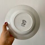 Set of 6 mismatched vintage soup plates