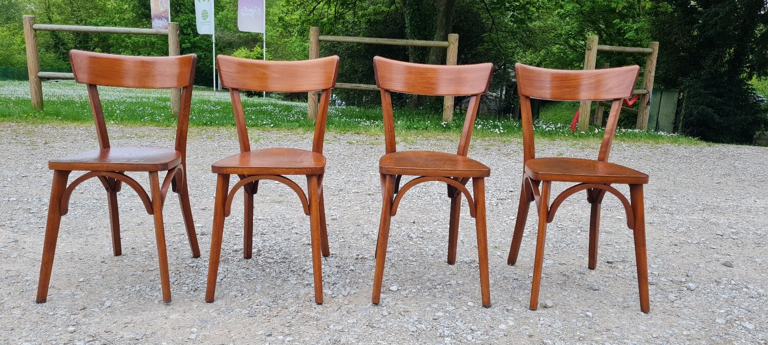 Set of 4 Baumann bistro chairs