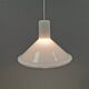 Lampe suspendue P&T. Conçu par Michael Bang pour Holmegaard Danemark 1976.