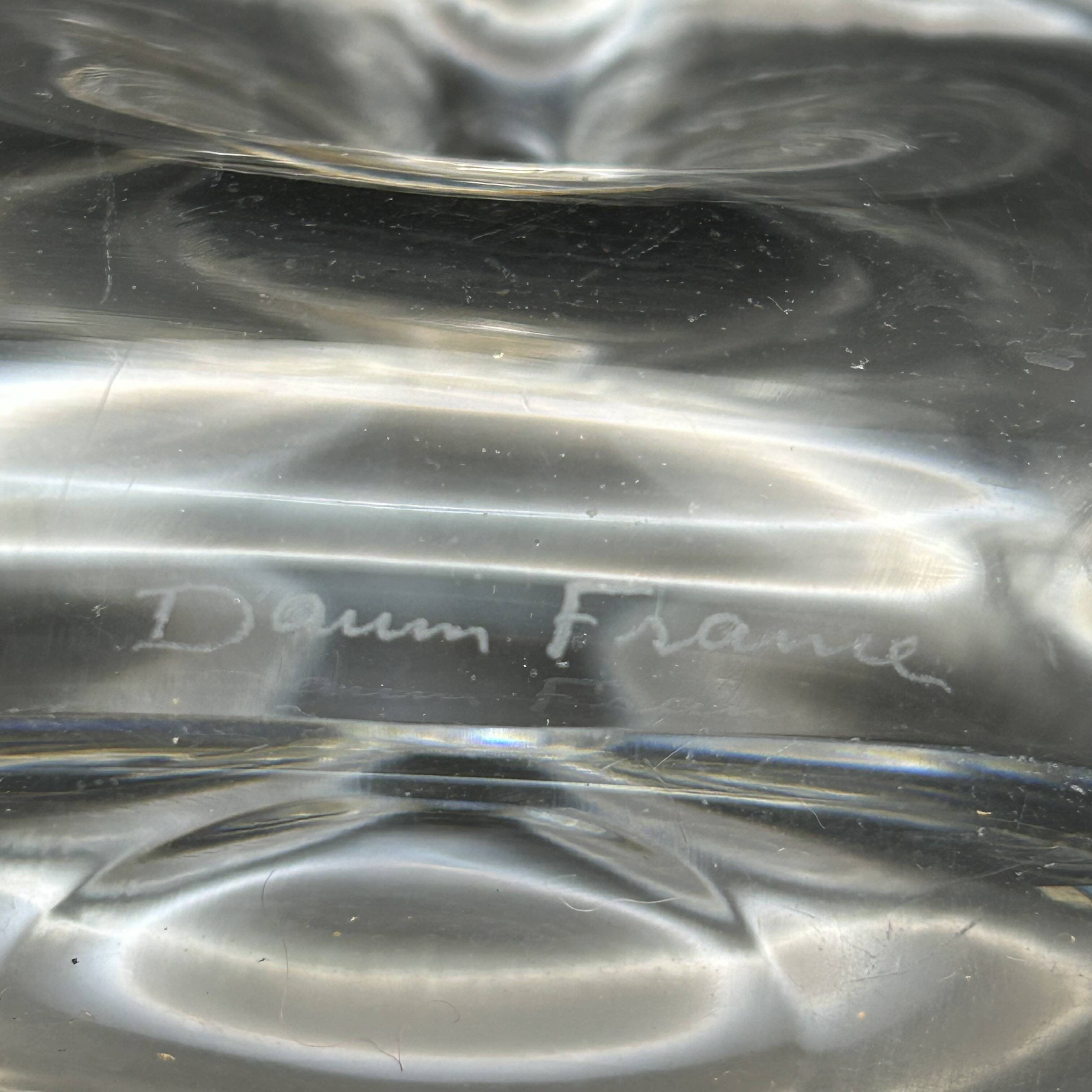 Daum France lamp fleur de lys model