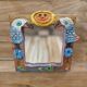 Rare wall mirror signed Les Argonautes, Vallauris.