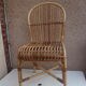 Chaise en rotin 1960