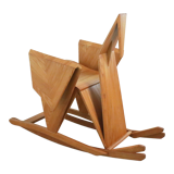 Sculptural rocking chair origami bird