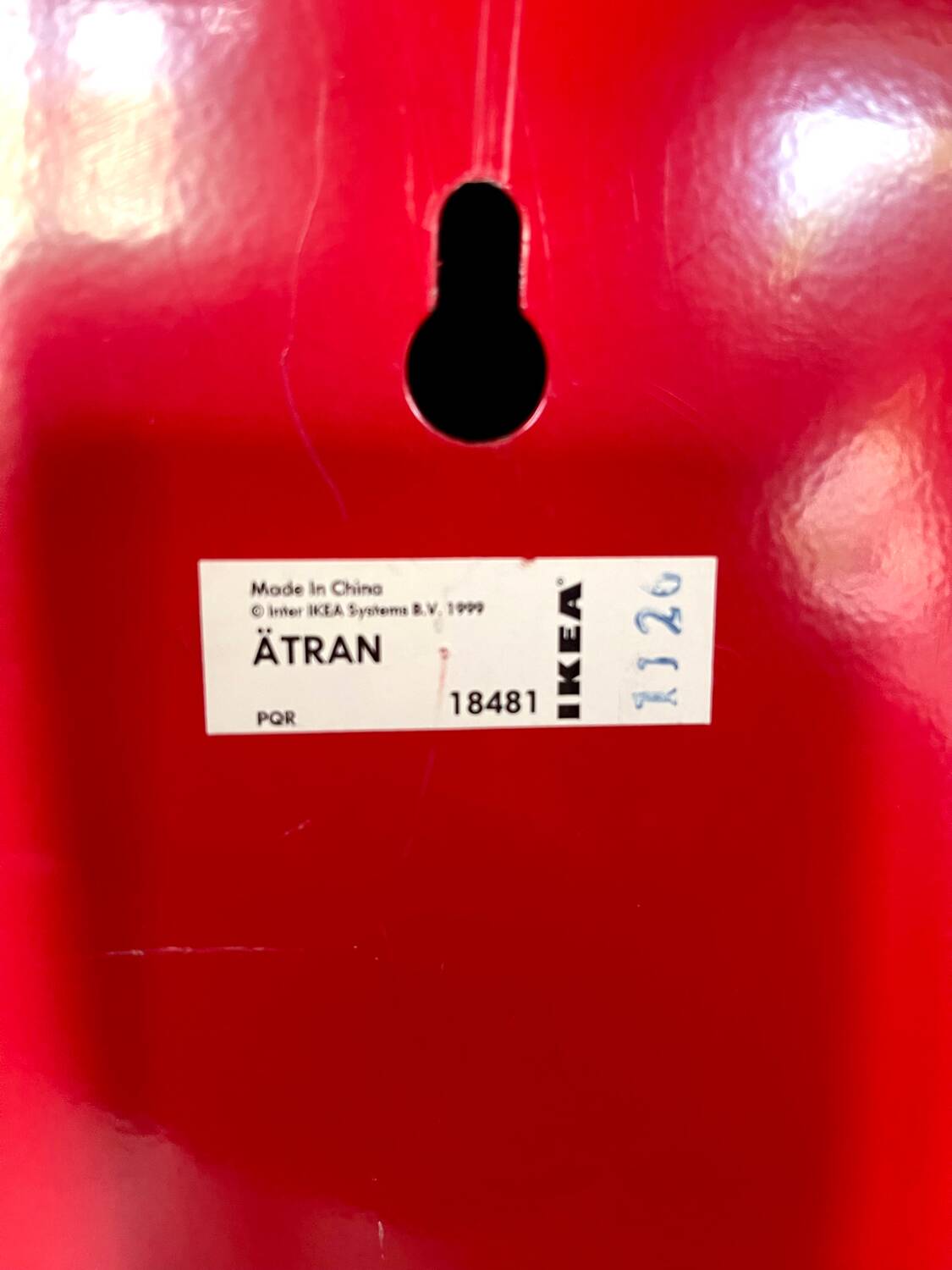 Atran red metal wardrobe by Ikea