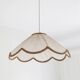 Suspension in a solid floral shape Françoise "classic beige"