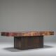 Vintage copper coffee table by Bernhard Rohne, 1970s