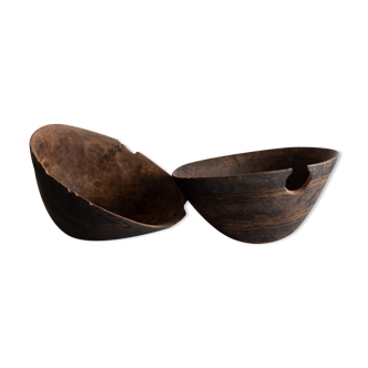 2 old Tuareg milk bowls