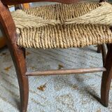 Wicker chair folk art