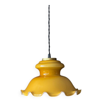 Suspension en opaline art déco