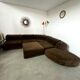 Old vintage modular sofa 6 elements of the 70s velvet / design