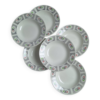 Gien Marie-José soup plates