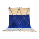 Cobalt and ecru Beni Ouarain rug in wool – 250 x 150 cm