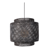 Handcrafted woven bamboo pendant light