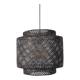 Handcrafted woven bamboo pendant light