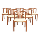 6 teak chairs by Hans J. Frydendal, Denmark 1970