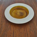 Plat en céramique ocre doré par Kähler, Danemark 1950
