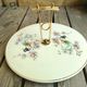 Vintage Cheese Platter in Ceramics Salins Decor Birds of Paradise