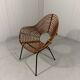 Rattan easy chairs by Rohé Noordwolde, Netherlands 1950-60’s