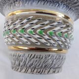 Signed sandstone pot cover