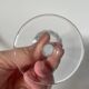 2 hollow crystal champagne glasses