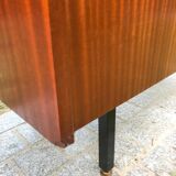 Vintage metal feet modernist showcase bookcase 1960